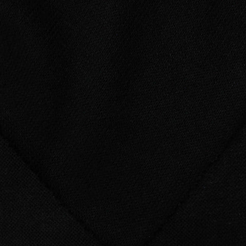 Acrylic Stretch Chunky Knit Fabric, 270 gsm, 157 cm — Black