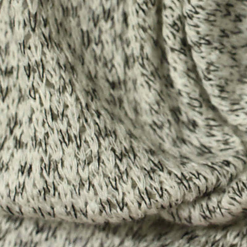 Black Marl Chunky Knit, Poly-Viscose, 210 gsm