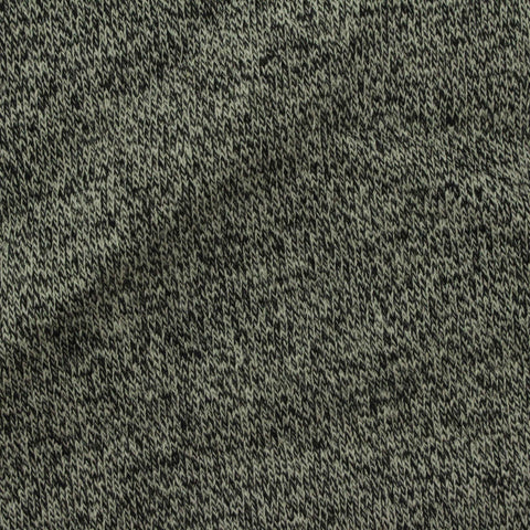 Black Marl French Terry, Poly-Cotton, 286 gsm