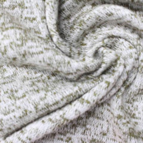 Light Grey Fine-Marl Chunky Knit, Viscose-Poly