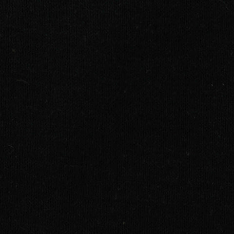 Brushed Polyester Cotton Knit Fabric, 472 gsm, 160 cm — Black