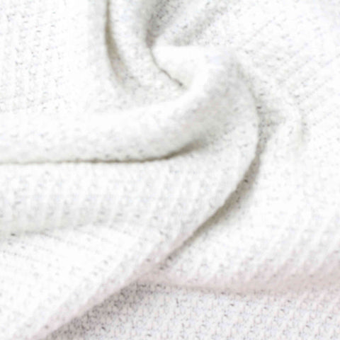 Light Grey Marl Chunky Knit, Cotton-Poly, 250 gsm