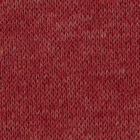 Brushed Polyester Cotton French Terry Fabric, 270 gsm, 170 cm — Red