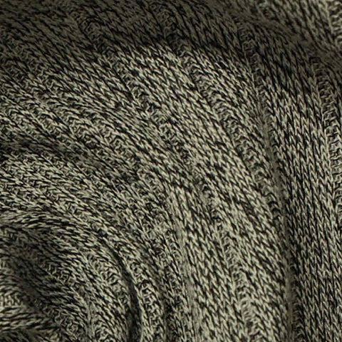 Dark Grey Marl Rib Knit, 146 gsm