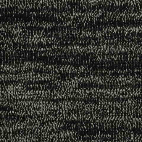 Black Marl Chunky Knit, Poly-Viscose, 182 gsm, 160 cm, ref EF-219583
