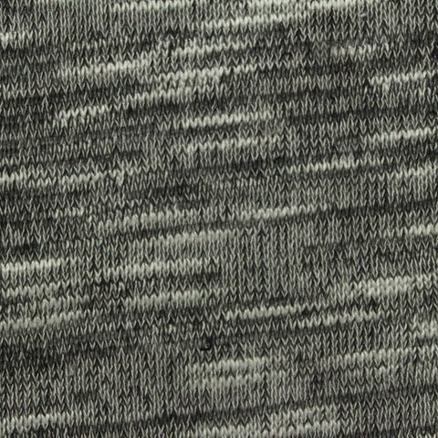 Black Marl Chunky Knit, Viscose-Poly, 170 gsm, 170 cm