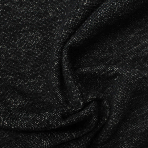 Dark Grey Marl French Terry, Poly-Cotton, 280 gsm, 170 cm