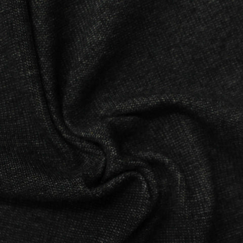 Dark Charcoal Marl Interlock Knit, Poly-Cotton