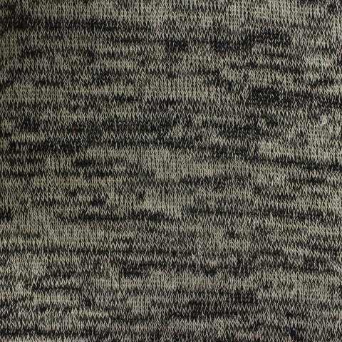 Black Marl Chunky Knit, Poly-Viscose, 200 gsm, 140 cm