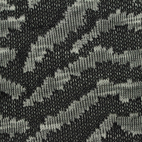 Black Leopard Chunky Knit, Polyester, 183 gsm