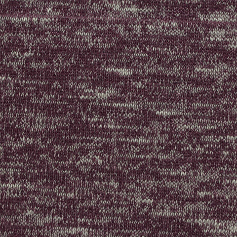 Burgundy Marl Chunky Knit, Viscose-Poly, 185 gsm