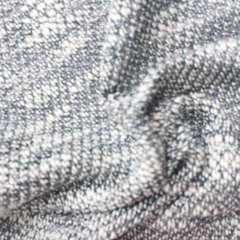 Blue Marl Chunky Knit, Poly-Cotton
