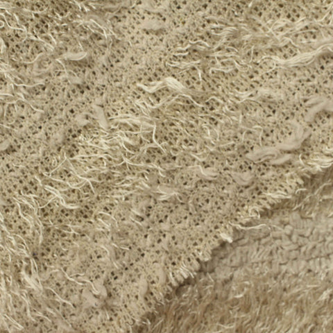 100% Polyester Chunky Knit Fabric, 350 gsm, 110 cm — Beige