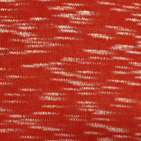 Red Marl Chunky Knit, Poly-Viscose, 180 gsm
