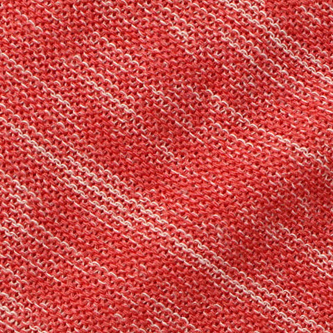 Red Marl Chunky Knit, Viscose-Poly, 190 gsm