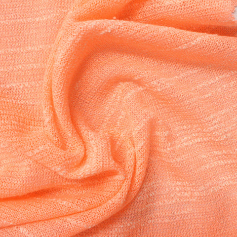 Light Orange Marl Chunky Knit, Poly-Viscose