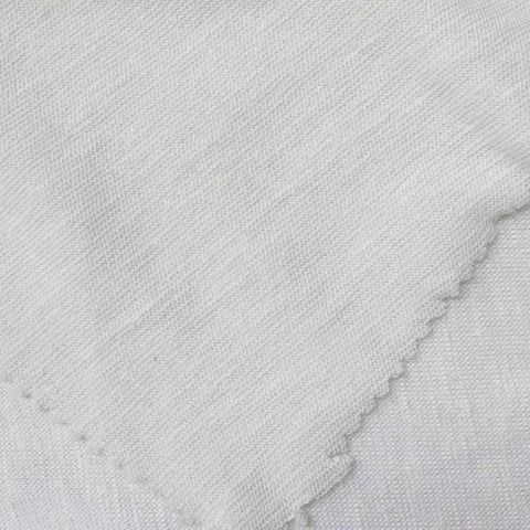 Slub Viscose Polyester Chunky Knit Fabric, 165 gsm, 160 cm — White