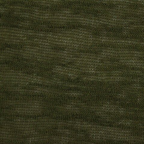 Dark Green Marl Chunky Knit, Viscose-Poly, 140 gsm