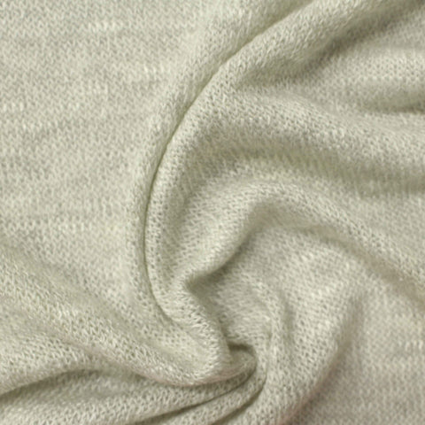Light Grey Marl Chunky Knit, Poly-Viscose, 185 gsm