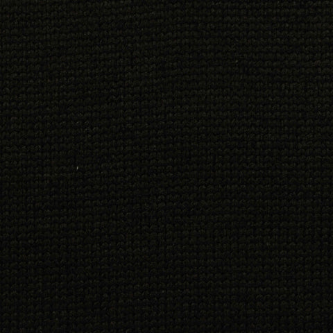 100% Polyester Chunky Knit Fabric, 395 gsm, 145 cm — Black