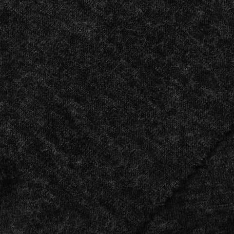 Dark Grey Marl Chunky Knit, Poly-Viscose, 115 gsm