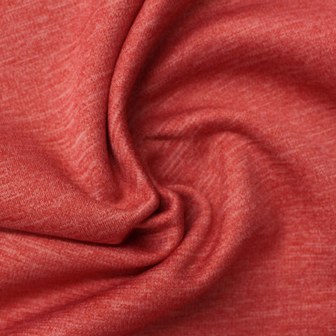 Red Marl Chunky Knit, Polyester, 187 gsm