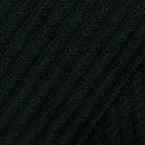 Jacquard Polyester Viscose Stretch Rib Knit Fabric, 215 gsm, 150 cm — Green