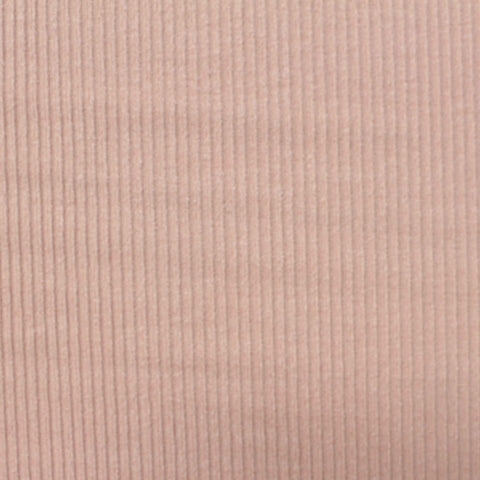 Viscose Polyester Stretch Rib Knit Fabric, 240 gsm, 140 cm — Beige