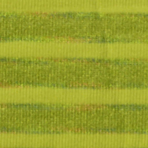 Lime Horizontal-Stripe Rib Knit, Viscose-Nylon