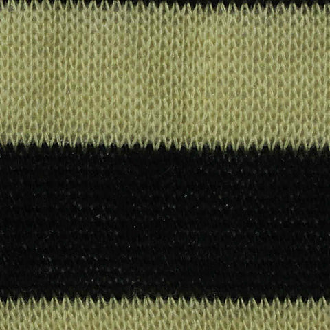 Black Horizontal-Stripe Knit, Polyester, 156 gsm