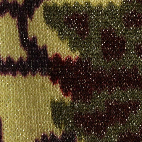 Yellow Camo Chunky Knit, Polyester