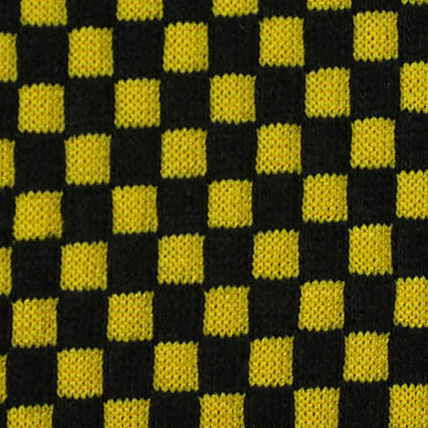 Black Check Jacquard, Cotton-Poly, 160 gsm