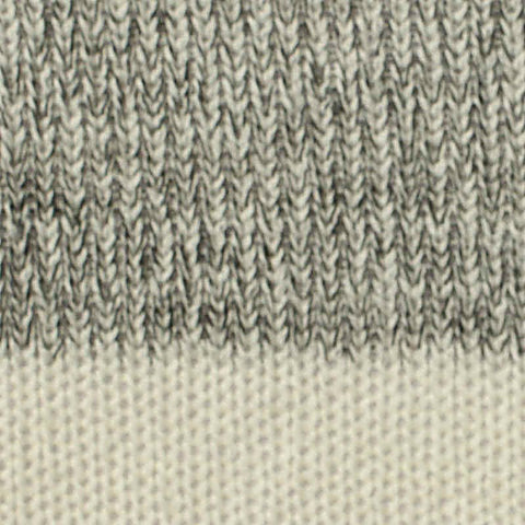 Cream Horizontal-Stripe Chunky Knit, Poly-Viscose, 251 gsm