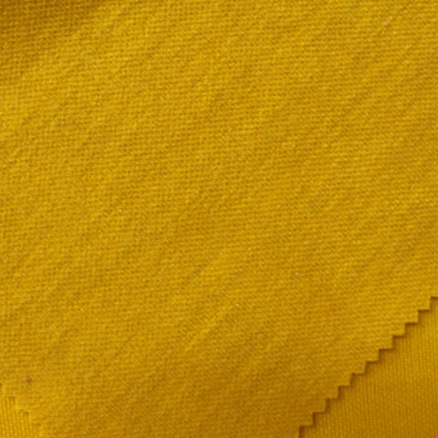 Acrylic Polyester Interlock Knit Fabric, 325 gsm, 140 cm — Yellow