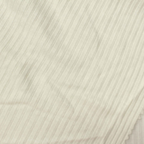 Polyester Viscose Rib Knit Fabric, 136 gsm, 160 cm — Beige
