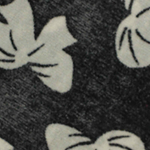 Printed Polyester Stretch Knit Fabric, 150 gsm, 175 cm — Black