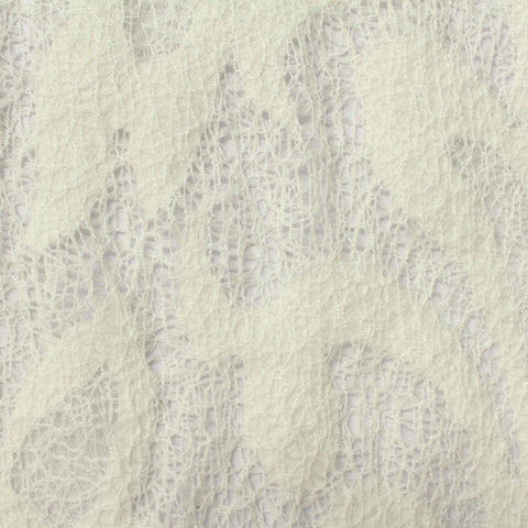 Off-White Openwork Warp Knit, Polyester