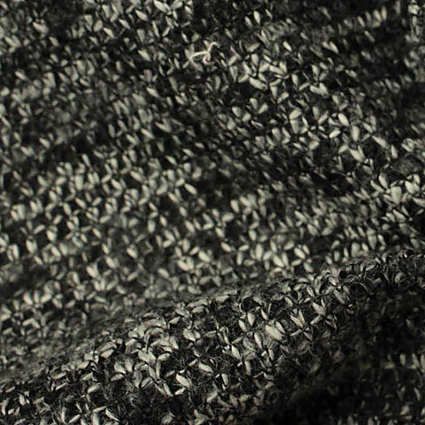 Black Marl Chunky Knit, Polyester, 305 gsm