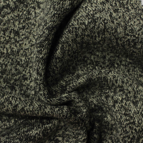 Dark Grey Marl Chunky Knit, Polyester, 420 gsm