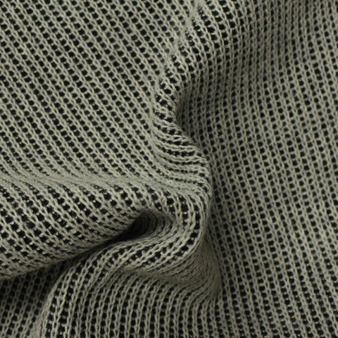 Heather 100% Polyester Chunky Knit Fabric, 385 gsm, 152 cm — Grey