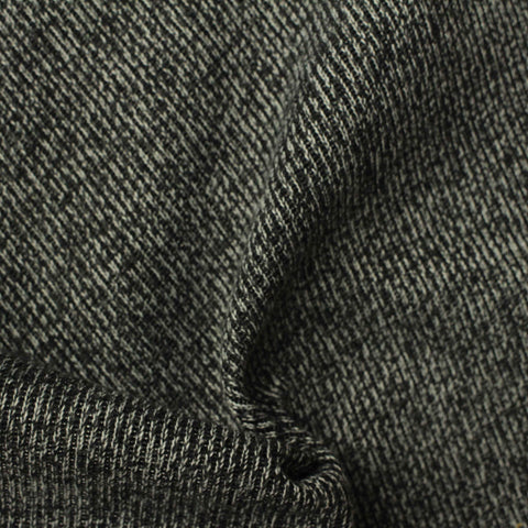 Black Marl Chunky Knit, Polyester, 410 gsm