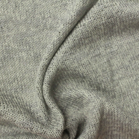 Light Grey Marl Jacquard, Viscose-Poly