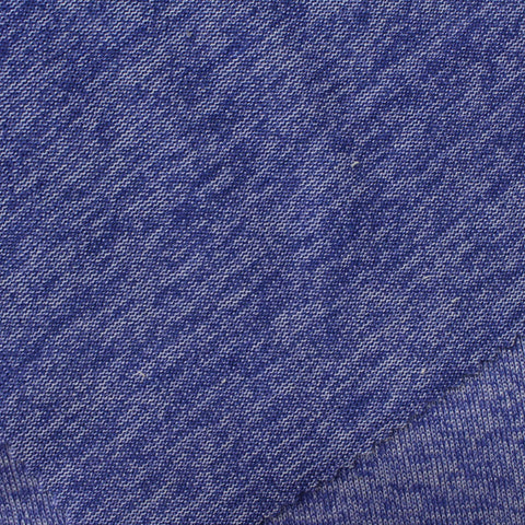 Blue Heathered-Marl Chunky Knit, Polyester, 258 gsm