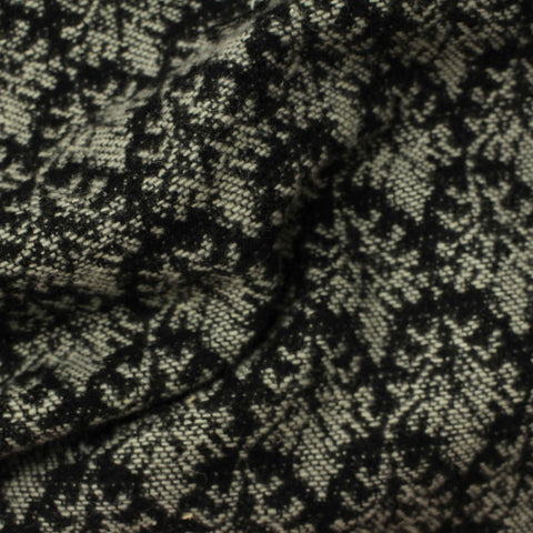 Black Abstract Jacquard, Polyester, 373 gsm