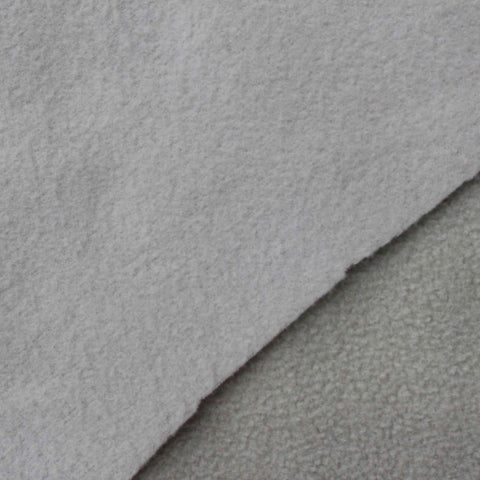 100% Polyester Fleece Fabric, 190 gsm, 150 cm — Grey