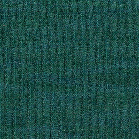 Green Marl Rib Knit, Polyester, 206 gsm