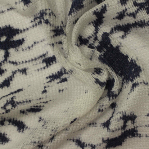 Cotton Polyester Rib Knit Fabric, 73 gsm, 170 cm — White