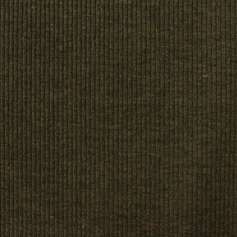 Rib Knit Fabric, 420 gsm, 125 cm — Green, ref EF-221324