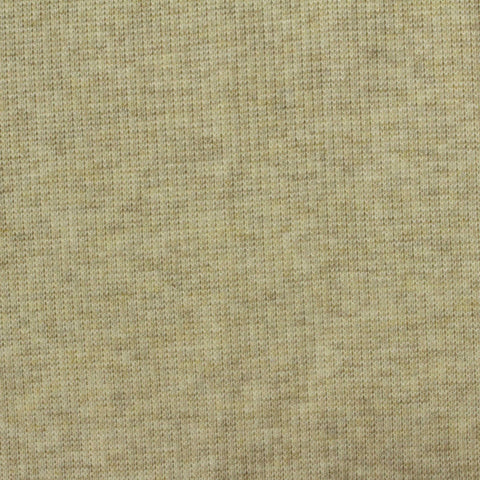 Light Brown Marl Rib Knit, Cotton-Poly