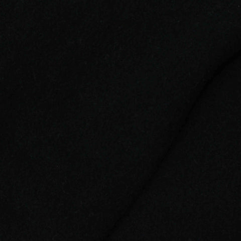 Cotton Polyester Stretch Rib Knit Fabric, 250 gsm, 165 cm — Black